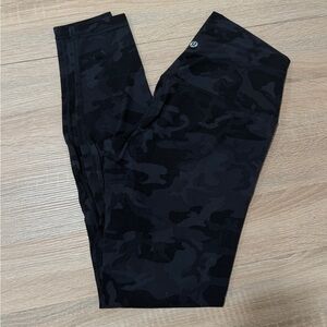 lululemon Align High-Rise Leggings Black Camo – Size 6